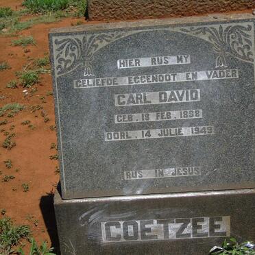 COETZEE Carl David 1898-1949