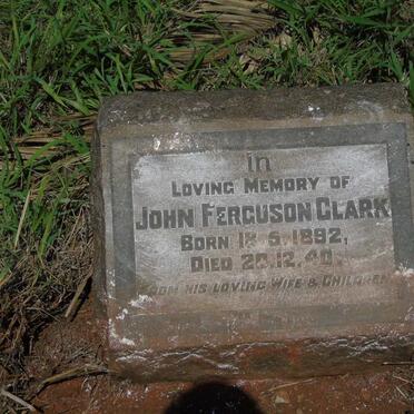 CLARK John Furguson 1892-1940