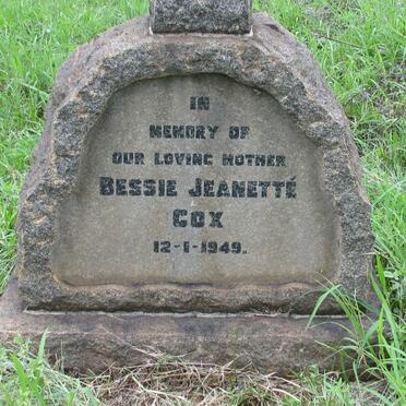 COX Bessie Jeanette -1949