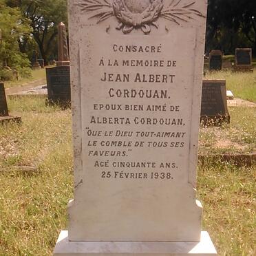 CORDOUAN Jean Albert -1938