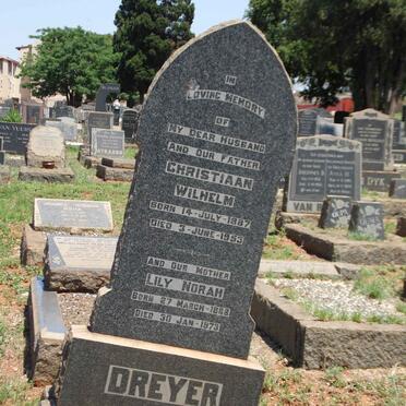 DREYER Christiaan Wilhelm 1887-1953 &amp; Lily Norah 1888-1973