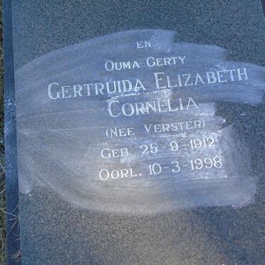 ERASMUS Stefanus Johannes 1906-1962 &amp; Gertruida Elizabeth Cornelia VERSTER 1912-1998