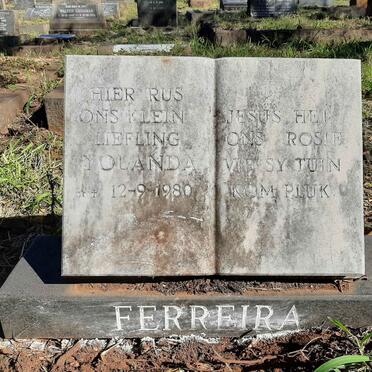 FERREIRA Yolanda 1980-1980