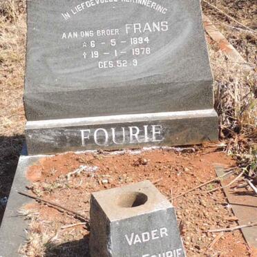 FOURIE Frans 1894-1978