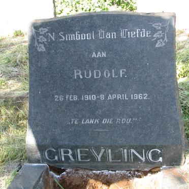 GREYLING Rudolf 1910-1962