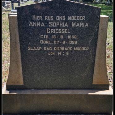 GRIESSEL Anna Sophia Maria 1866-1936
