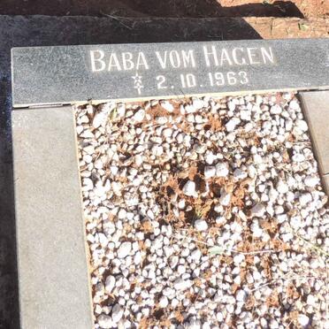 HAGEN Baba, vom 1963-1963