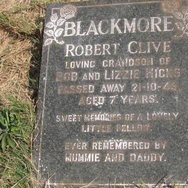 HICKS Bob 1875-1948 &amp; Elizabeth 1886-1965 :: BLACKMORE Robert Clive -1949