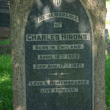 HIRONS Charles 1868-1921
