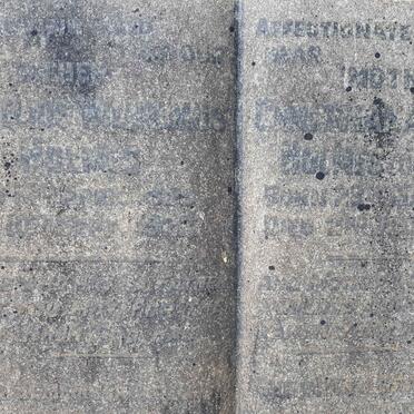 HOLMES Cornelius Wil?s 1859-1922 &amp; Christiana Maria GELDENHUYS 1859-1932