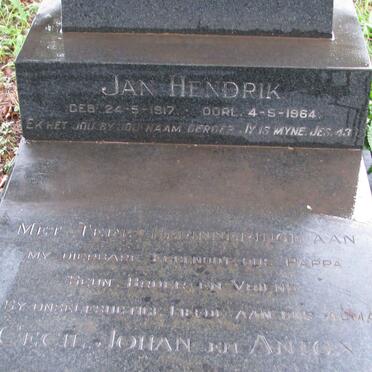 HUMAN Jan Hendrik 1917-1964
