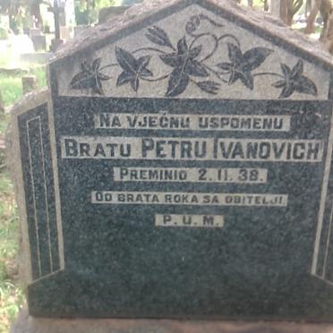 IVANOVICH Bratu Petru -1938