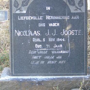 JOOSTE Nicolaas J.J. ?-1944