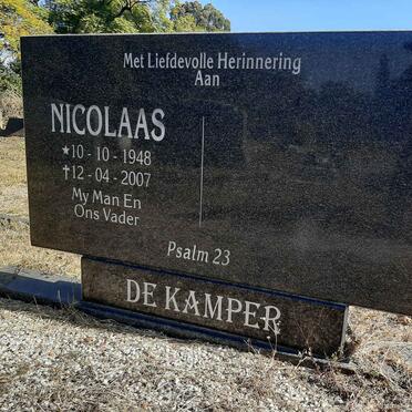 KAMPER Nicolaas, de 1948-2007