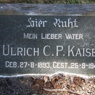 KAISER Ulrich C.P. 1893-1949