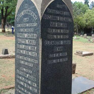 KNOX :: GILLILAND :: BEVAN :: VAN BILJON