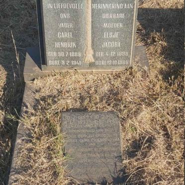 NIEKERK Carel Hendrik, van 1889-1941 &amp; Elsje Jacoba 1893-1968