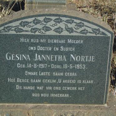 NORTJE Gesina Jannetha 1917-1953