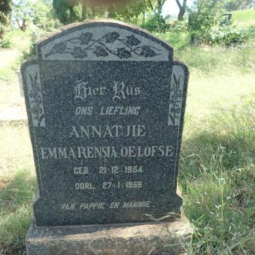 OELOFSE Annatjie Emmarensia 1954-1956
