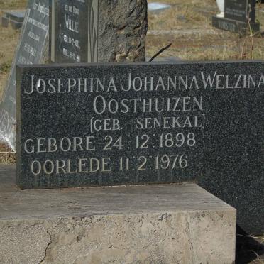 OOSTHUIZEN Gideon Frederik 1892-1961 &amp; Josephina Johanna Welzina SENEKAL 1898-1976