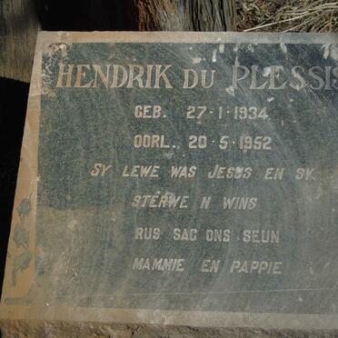 PLESSIS Hendrik, du 1934-1952