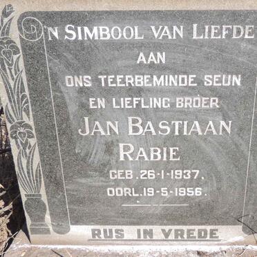 RABIE Jan Bastiaan 1937-1956
