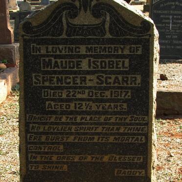 SCARR Maude Isobel, SPENCER -1917