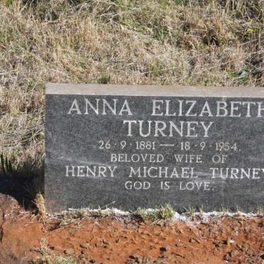 TURNEY Anna Elizabeth 1881-1954