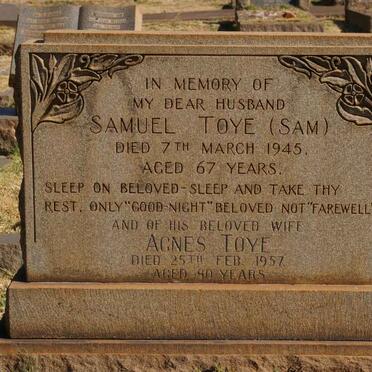 TOYE Samuel -1945 & Agnes -1957 :: GEE William Ernest 19?8-1980 _2