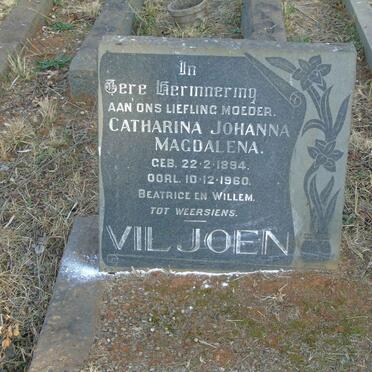 VILJOEN Catharina Johanna Magdalena 1894-1960