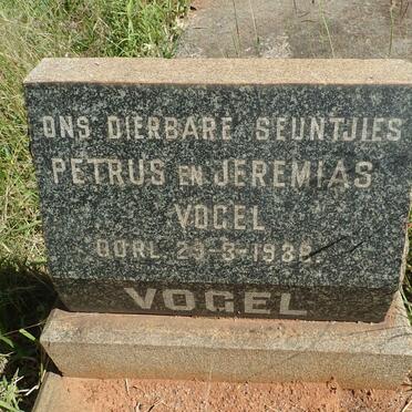 VOGEL Petrus -1938 :: VOGEL Jeremias -1938