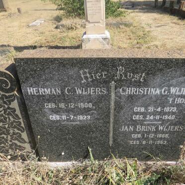 WIJERS Herman C. 1900-1923 :: WIJERS Jan Brink 1865-1953 & Christina G. T HOEN 1873-1940