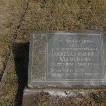 WOLMARANS Cornelius Machiel 1894-1958