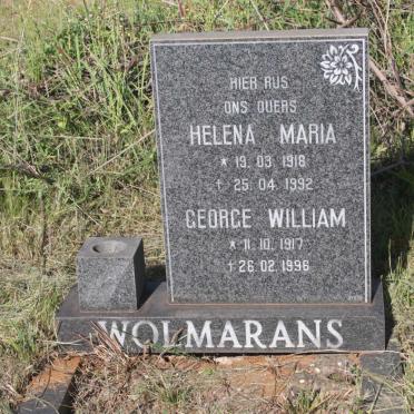 WOLMARANS George William 1917-1996 &amp; Helena Maria 1918-1992