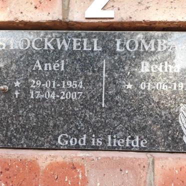 STOCKWELL Anél 1954-2007 :: LOMBARD Retha 1917-