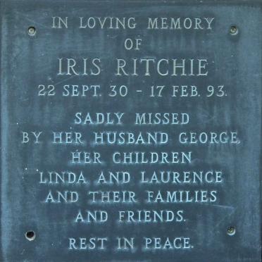 RITCHIE Iris 1930-1993