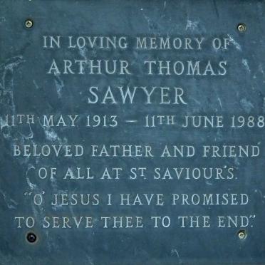 SAWYER Arthur Thomas 1913-1988