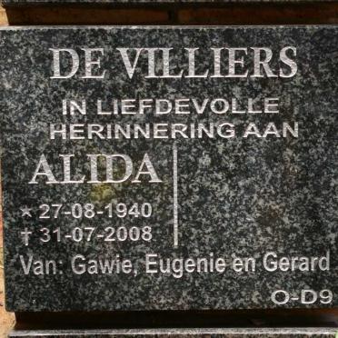 VILLIERS Alida, de 1940-2008