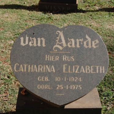 AARDE Catharina Elizabeth, van 1924-1975