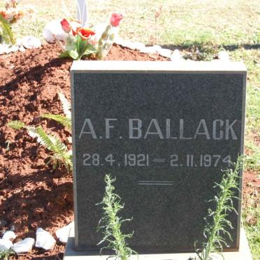 BALLACK  A.F. 1921-1974