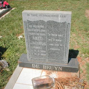 BRUYN Abel Jacobus, de 1920-1990