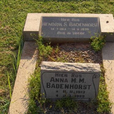BADENHORST Hendrik S. 1914-1970 &amp; Anna M.M. 1913-1989