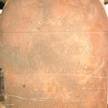 BEER Catharina Susanna Maria, de nee VAN STADEN 1904-1933