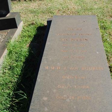 BUUREN Laurintius Antonie, van 1900-1971 &amp; M.M.H.J. DE KLERK 1904-1976 