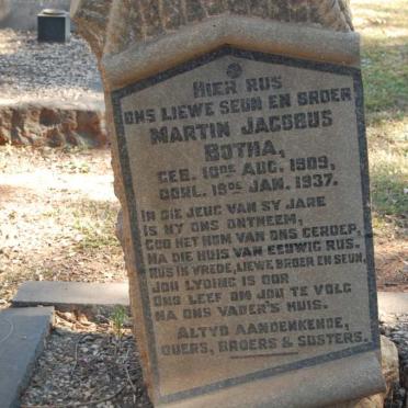 BOTHA Martin Jacobus 1909-1937