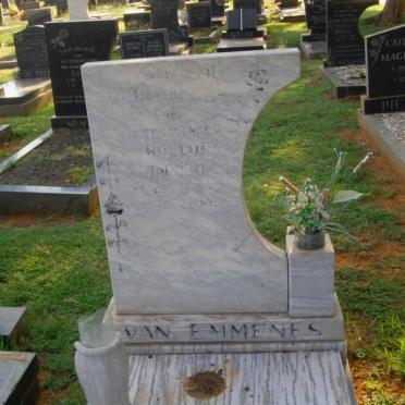 EMMENES Roelof Jacobus, van 1925-1979