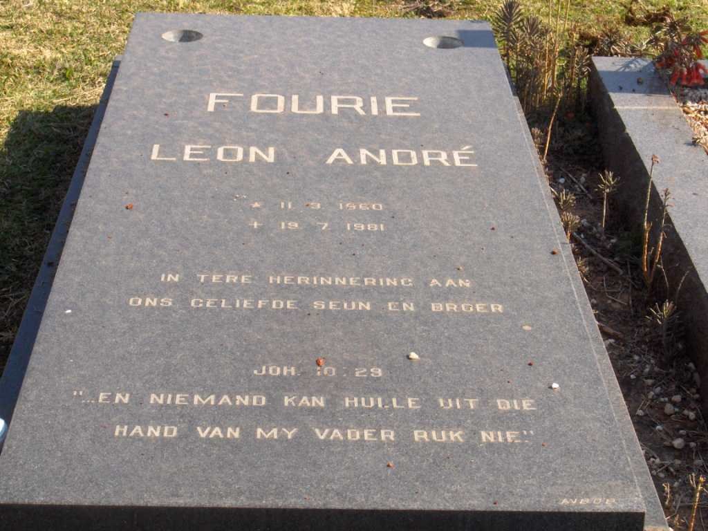 FOURIE Leon André 1960-1981