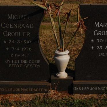 GROBLER Coenraad 1910-1976 &amp; Martha 1917-2003