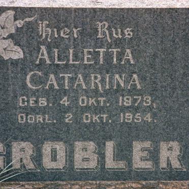 GROBLER Alletta Catharina 1873-1954