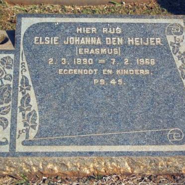 HEIJER Elsie Johanna, den nee ERASMUS 1890-1968